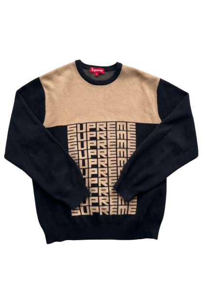 Supreme Logo Repeat Sweater (M)